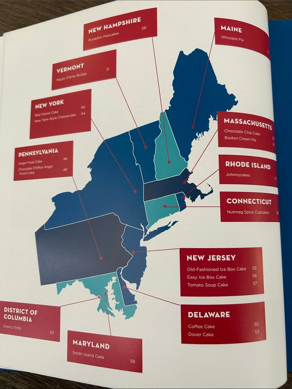 New United Cakes of America Cookbook -  Recipes Celebrating Every State